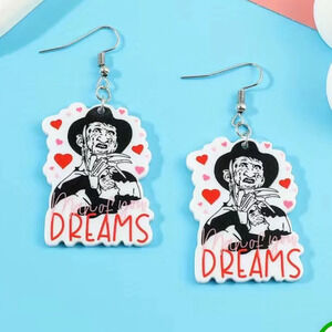 Nightmare on elm street, freddy krueger earrings